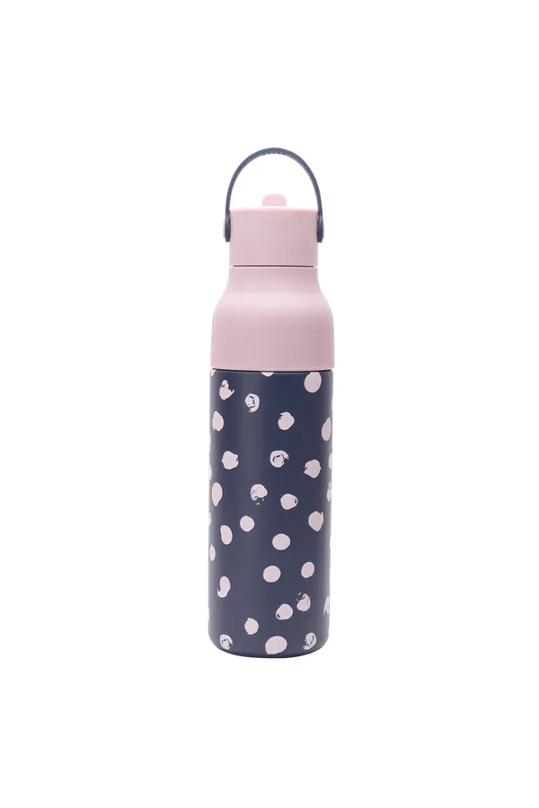 Lund London Sport water bottles (Indigo with pink spots)